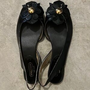 Coach Black Floral Women's Shoes